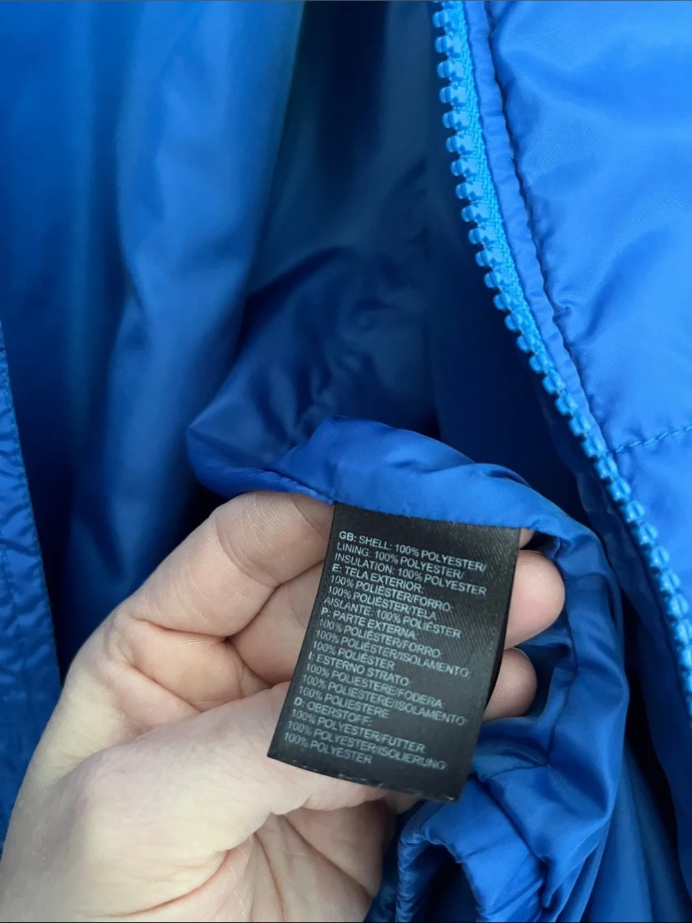 The North Face Men's Blue Puffer Jacket